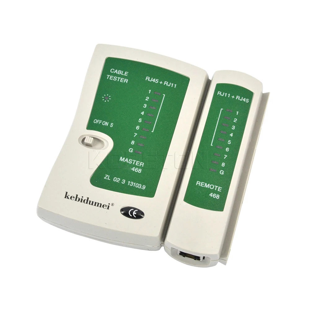 

Kebidumei Professional Network Cable Tester RJ45 RJ11 UTP LAN Cable Tester Networking Tool Handheld Wire Telephone Line Detector