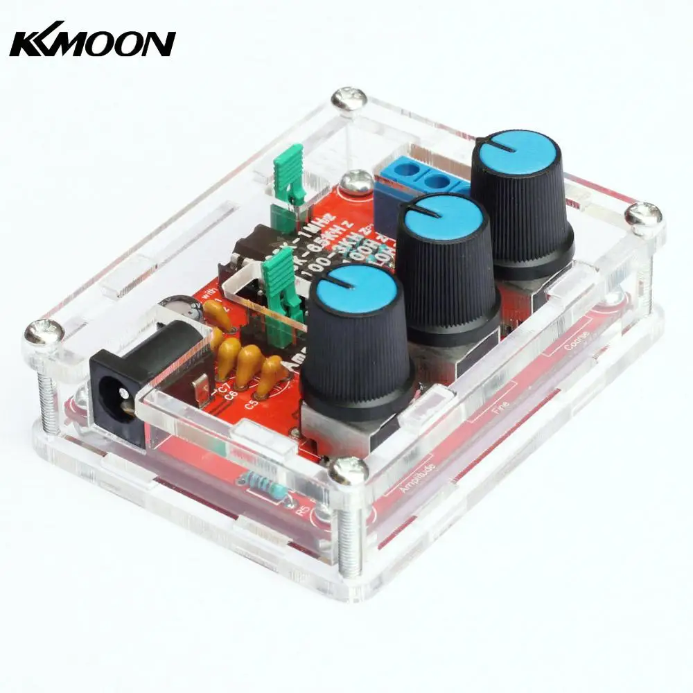 

XR2206 Function Signal Generator DIY Kit Sine/Triangle/Square Output 1Hz-1MHz Adjustable Frequency Amplitude