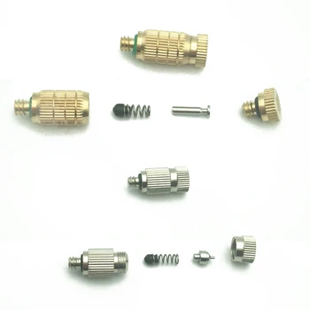 

F198 High Pressure Mist Nozzle 50pcs Cleanable Water Fine Fog Sprayer Nozzle with Filter Two Stage Sprinkler for Misting System
