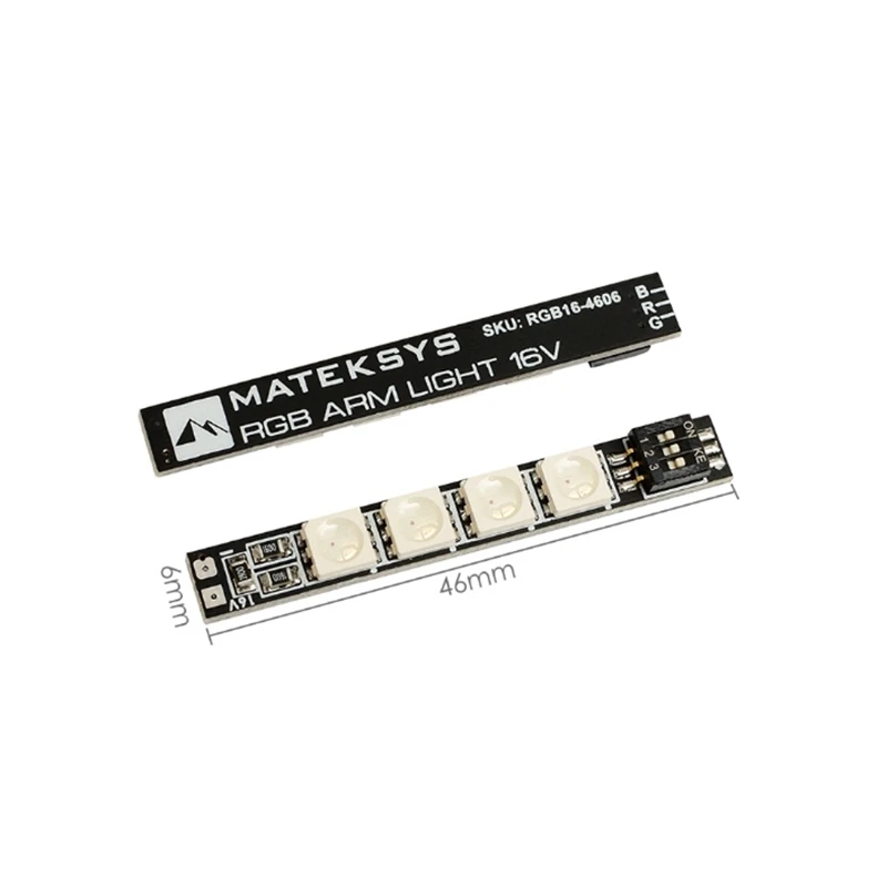 

2/4PCS Mateksys Matek Systems RGB LED ARM Light 16V 46X6mm LED STRIP SLIM for Quadcopter FPV Drone LED ARM Light DIY Accessories