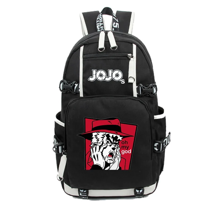 

Anime JoJo's Bizarre Adventure Laptop USB Backpack Kids Teens Student School Bags Bookbag Unisex Shoulder Travel Bags Gift