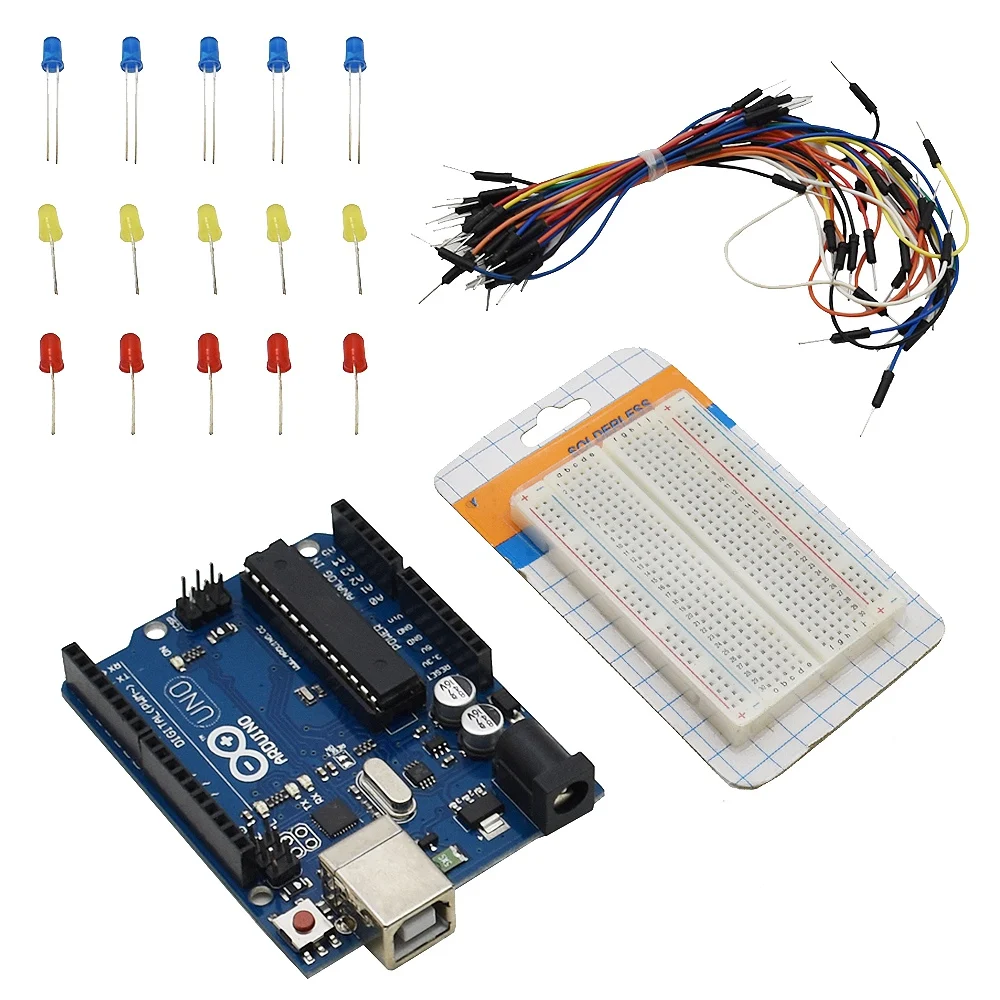 

UNO R3 Development Board Starter Kit Basic Kit For Arduino Diy