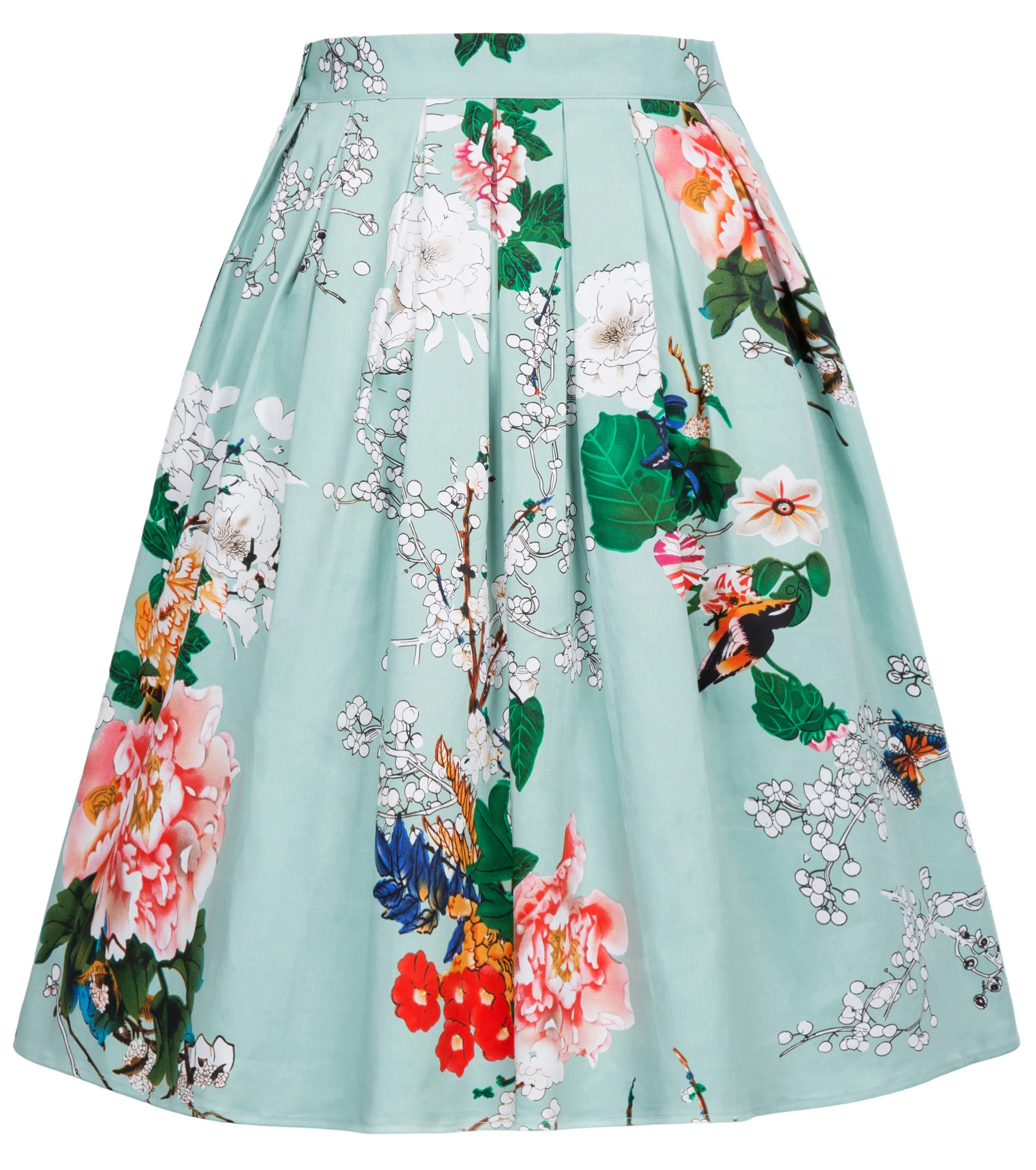 

Gk Fashion Women's Retro Cotton Skirt Soft Comfortable Cotton Material Cool Summer Short Skirt Party Beach Casual