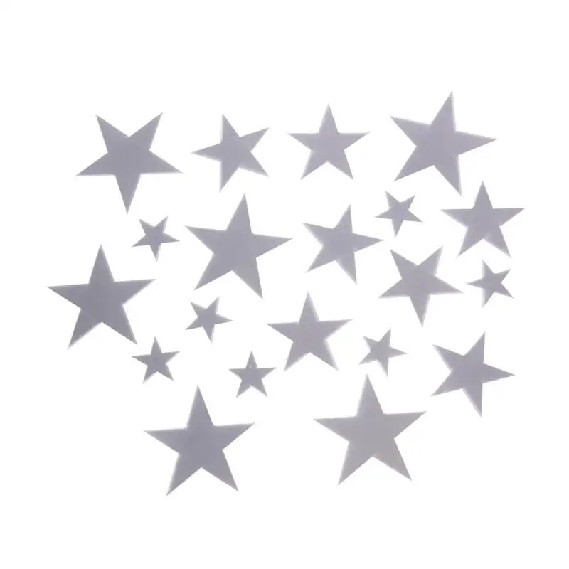 20pcs Cartoon Star Removable Mirrors Wall Stickers Children Room Wall