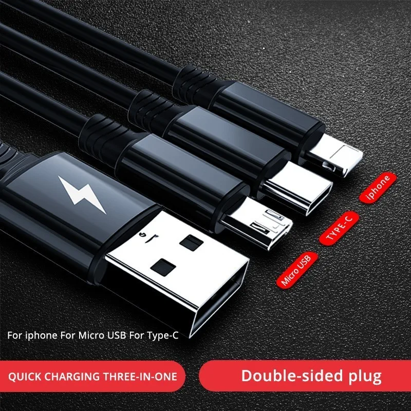 90PAI USB Cable for iPhone Xs Max XR Fast Charging Cable for Samsung For Huawei Type C Cable 3 in 1 Micro USB Cable Recommend 90PAI USB Cable for iPhone Xs Max XR Fast Charging Cable for Samsung For Huawei Type C Cable 3 in 1 Micro USB Cable Recommend