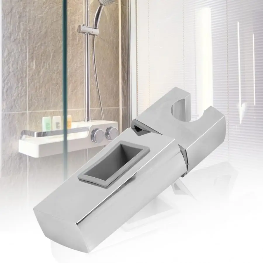 

ABS Shower Head Holder Base Bracket Shower Rail Head Holder Replacement houder douche Silver Bathroom Supplies hot