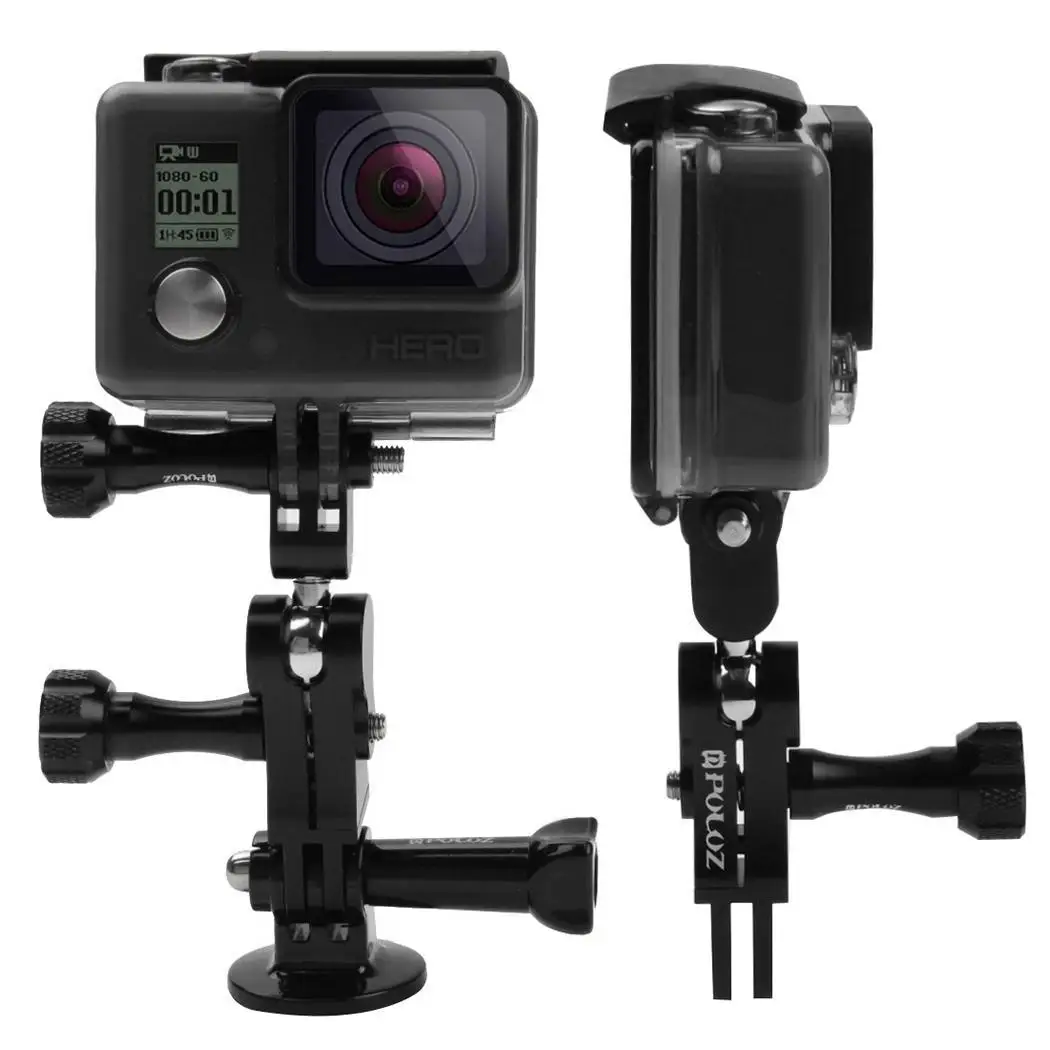 Алюминиевый сплав 360 градусов Поворотный кран адаптер для Черный GoPro|Чехлы