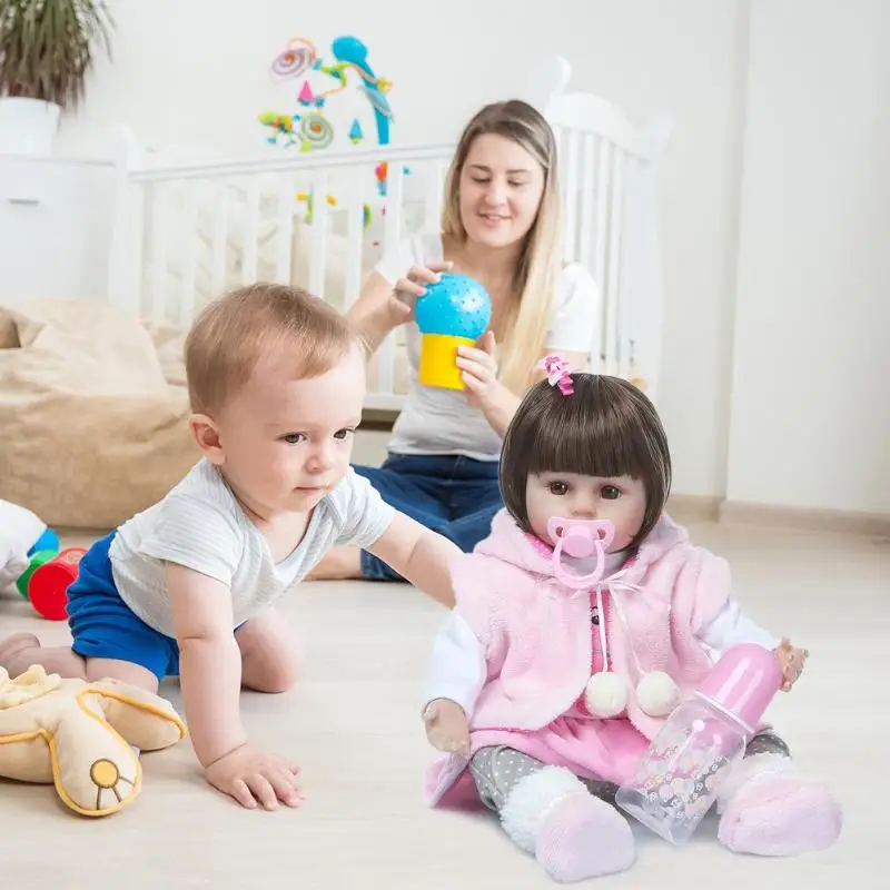 

55cm Reborn Baby Dolls Simulation Baby Dolls Toys Soft Birthday Gift Toys For Children Baby Toys 0-12 Months