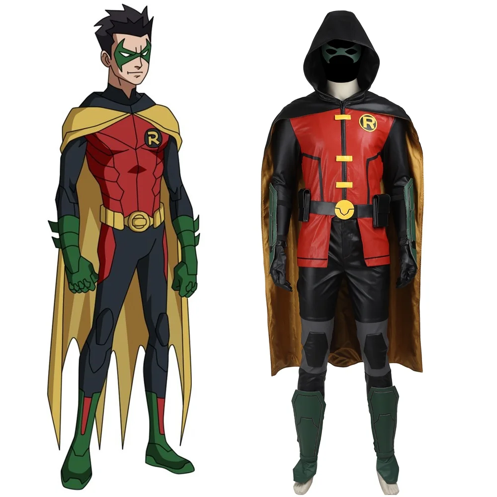 

Batman Justice League vs Teen Titans Robin Cosplay Costume