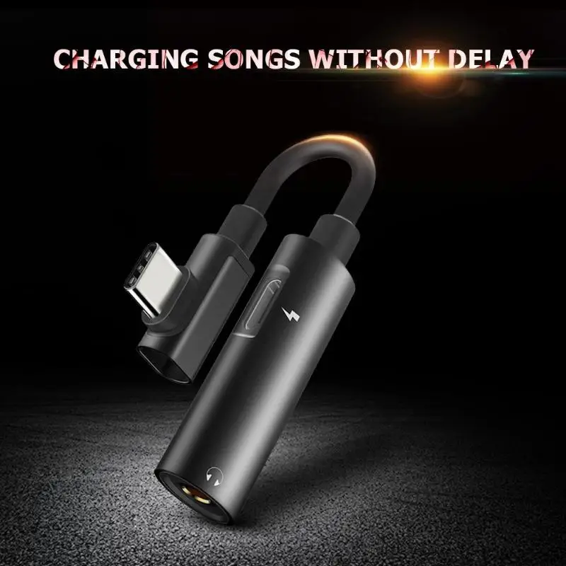 HOCO LS19 2 в 1 Type C USB аудио конвертер телефон зарядное устройство наушники адаптер для