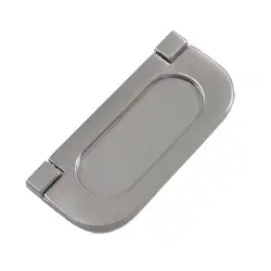 Мода-серебристый металлический кольцо овальной формы шкаф с открывающимися дверцами дверная ручка 3 "длинная
