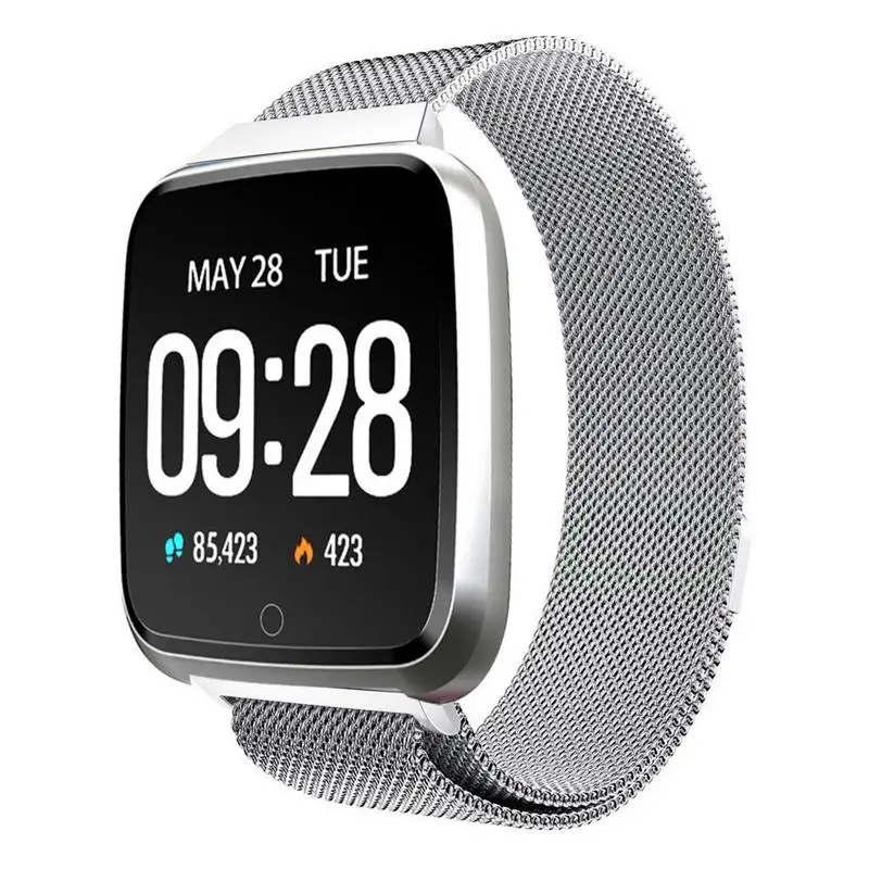 

Y7 Magnetic Steel Belt Large Screen Step Counting Heart Rate Monitoring Intelligent Reminder Information Smart Bracelet