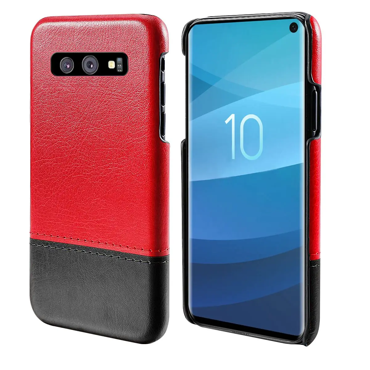 

For Samsung Galaxy S10 S10e S10 Plus Case PU Leather Ultra Slim Fit Capsule Color hard PC Cover For Samsung S10 E Phone Case
