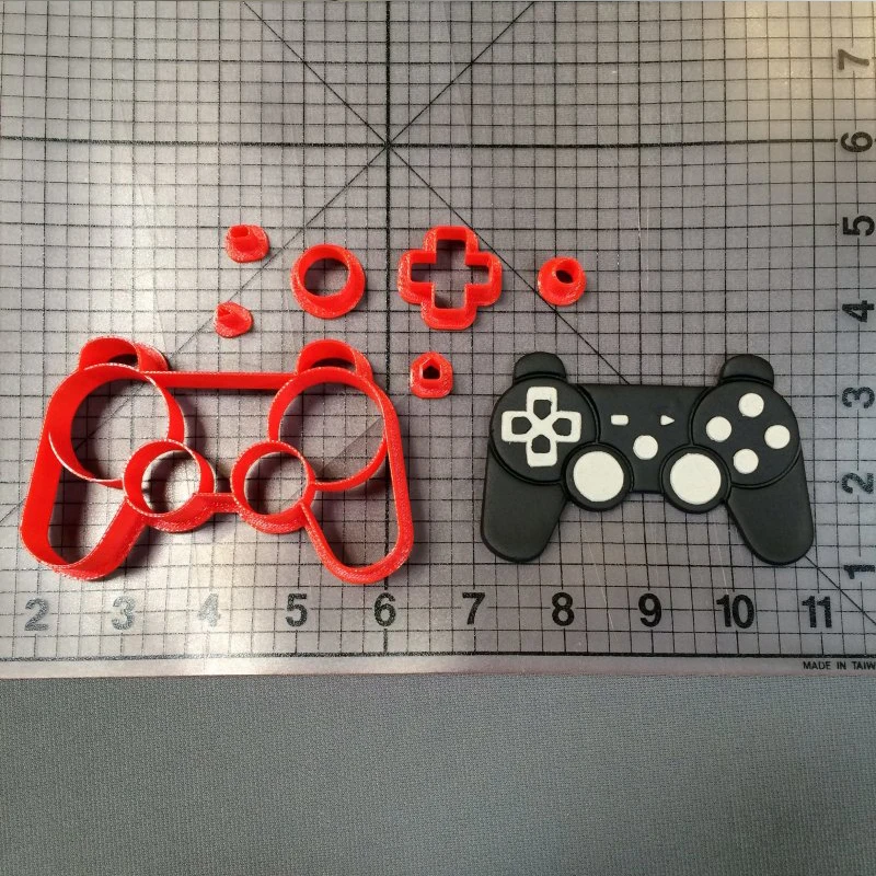 

Play Game controller Cookie Cutter set Cake Baking Mould Custom Made 3D Printed Cookie Cutter Set Fondant Molds Cookie Molds