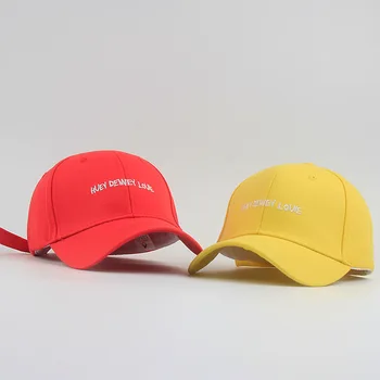 

Korean-Style Simple Letter Embroidered Fashion Baseball Cap Spring-Summer Students College Style Bending Eaves Sunhat