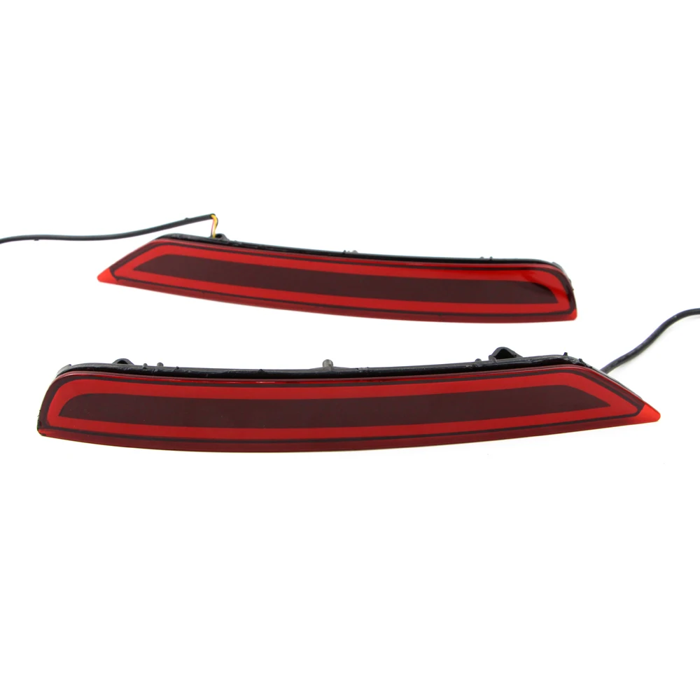  Red LED Rear Bumper Reflector Tail Light For Subaru Forester 2008-2018 Driving Brake Signal Fog Lam - 32991308995