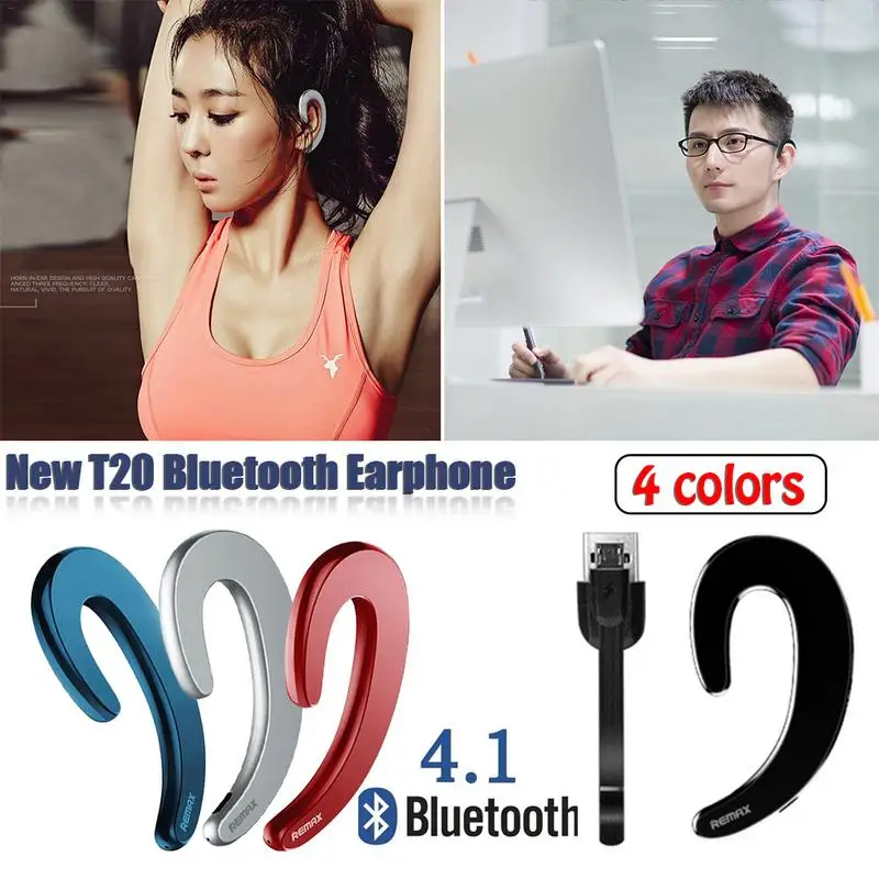 T20 Bluetooth наушники мини костной проводимости Длинные Резервная гарнитура модные