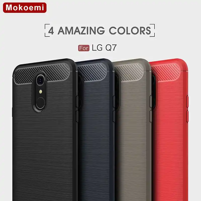 Mokoemi модный противоударный мягкий силиконовый чехол 5 дюйма для LG Q7 сотового