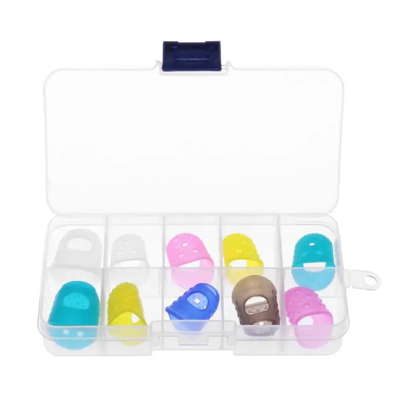 

ALLOYSEED 10pcs Insulation Finger Sleeve Silicone Case Projector Cover Cot Colorful Random for 3D Printing Pen