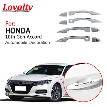 

Loyalty for Honda Accord 10th Gen 2018-2020 Door Handle Cover Trim ABS Silver High Quality 8pcs Car Styling Auto Accessories