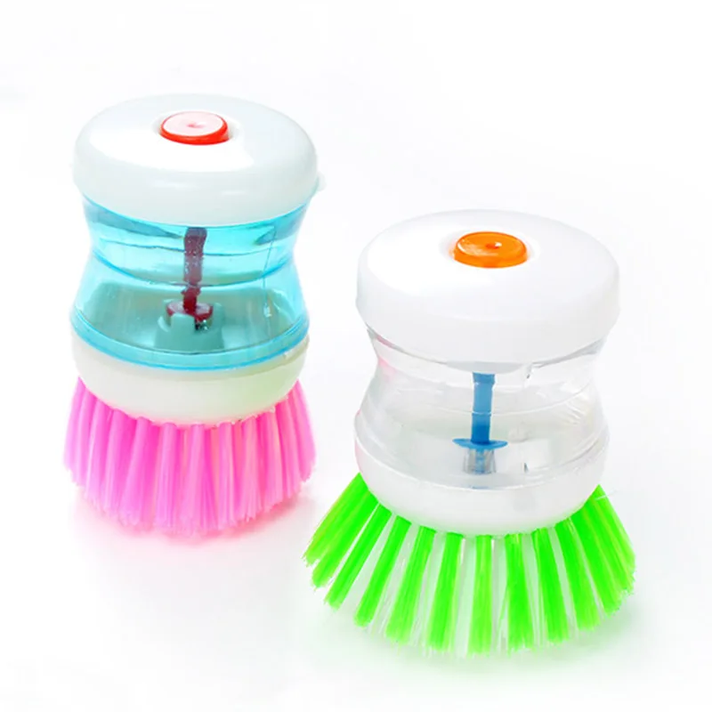 

Automatically Add Cleaning Liquid Dishwasher Nylon Bristles Dishwasher Laundry Pot Kitchen Cleaning Brush Kitchen Gadgets