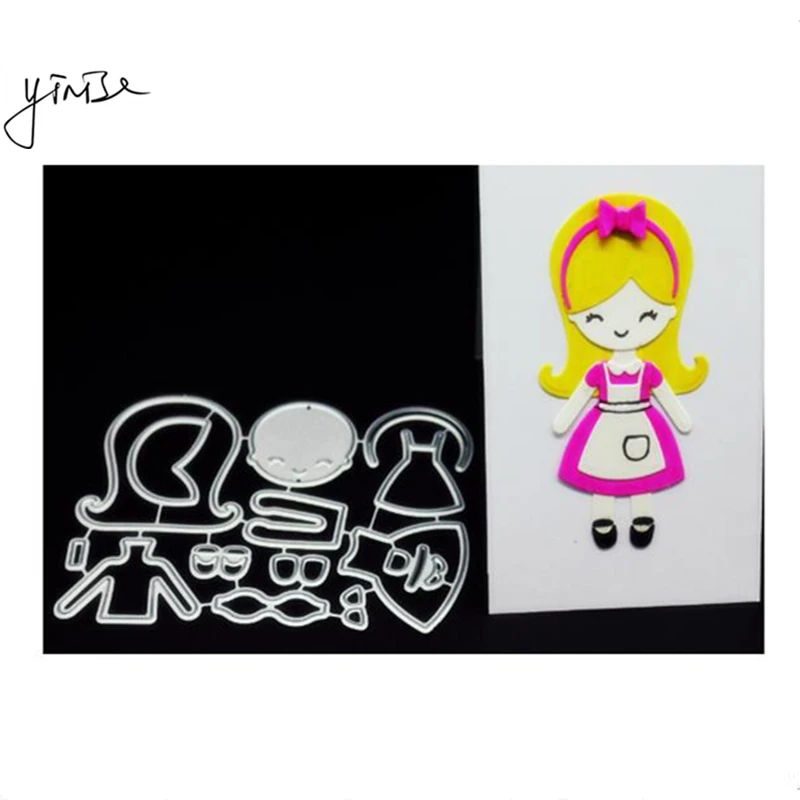 

VCD46 GIRL Cut SCRAPBOOK Metal Cutting Dies For Scrapbooking Stencils DIY Album Paper Cards Decoration Embossing Folder Die CUTS