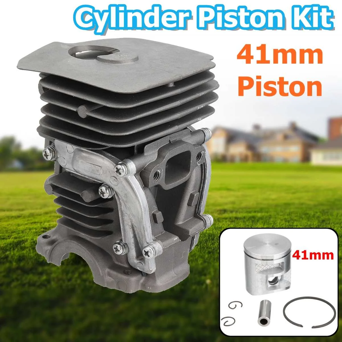 

41mm Cylinder Piston Pin Ring Assembly Kit for Husqvarna 435 435E 440 440E Chainsaw