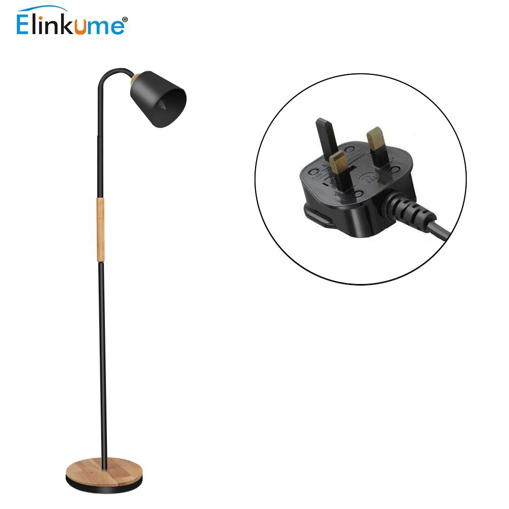 

E27 Modern Style Black 40W Gooseneck Reading Floor Lamp Reading Office Light