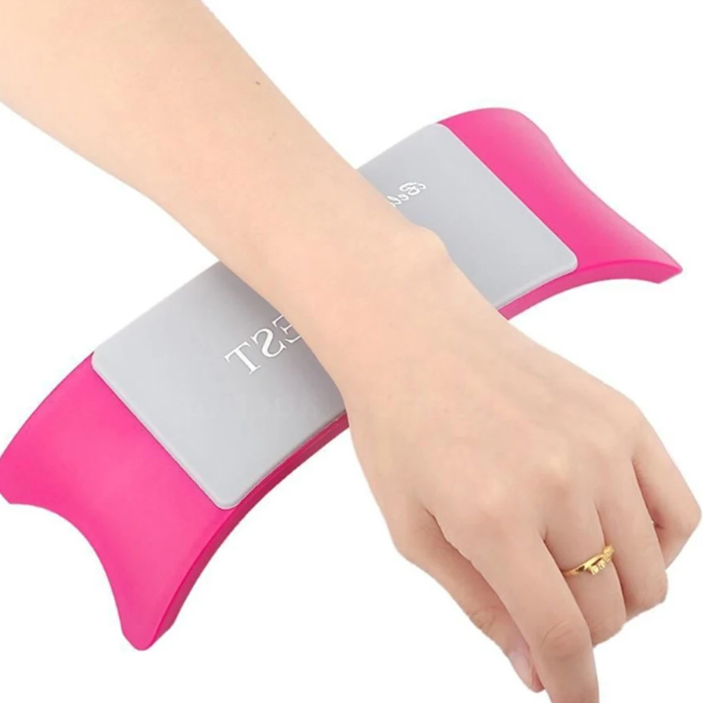

1 Set Hand Rests Nail Art Equipment Advanced Silicone Pillow Hand Holder Cushion Table Mat Pad Foldable Washable Salon Manicure