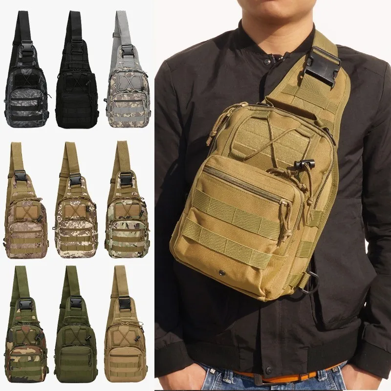 

600D Military Tactical Shoulder Bag EDC Outdoor Travel Backpack Waterproof Hiking Camping Backpack Hunting Camouflage Army Bags