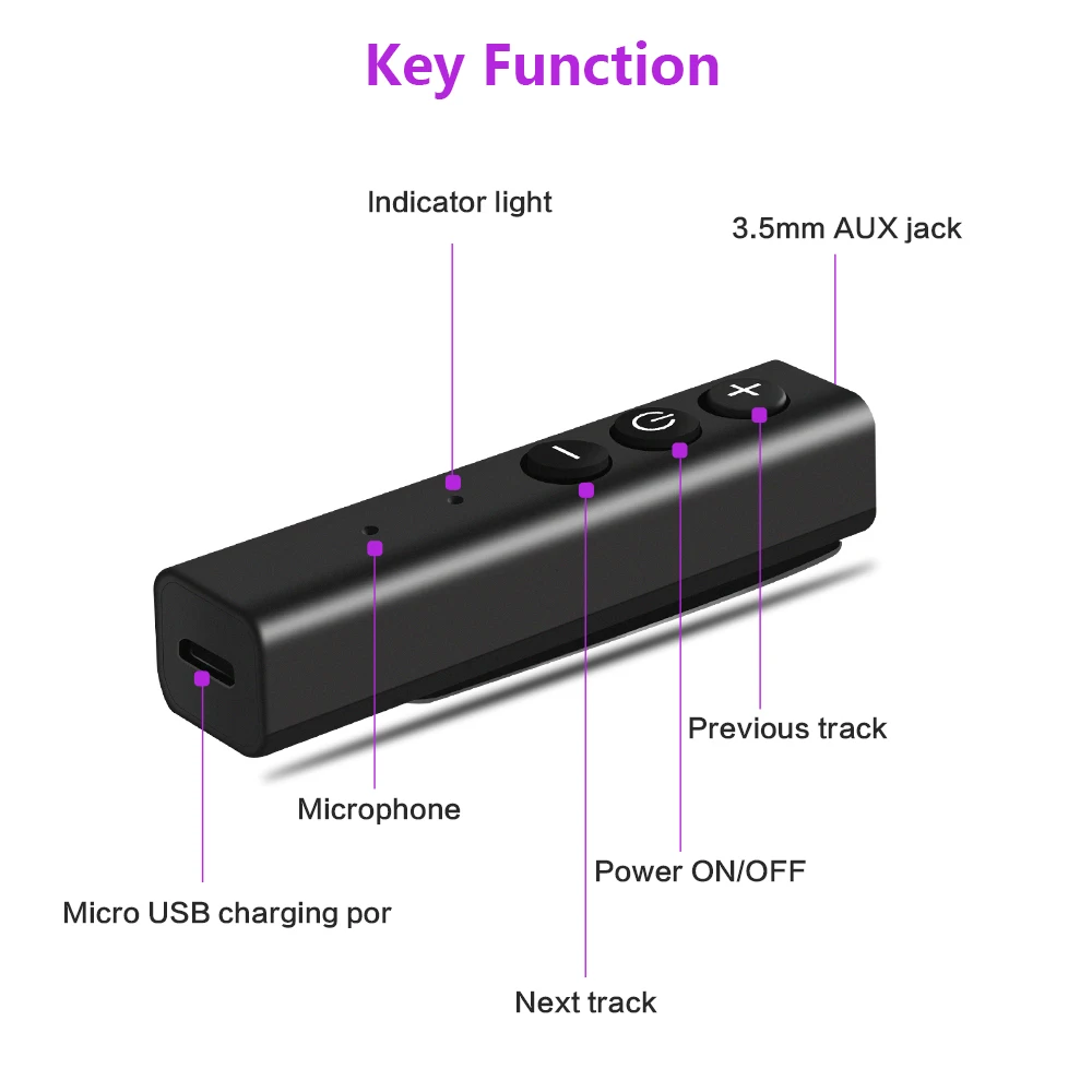 Лучшие предложения V4.2 беспроводной Bluetooth приемник Мини аудио передатчик Aux 3 5 мм