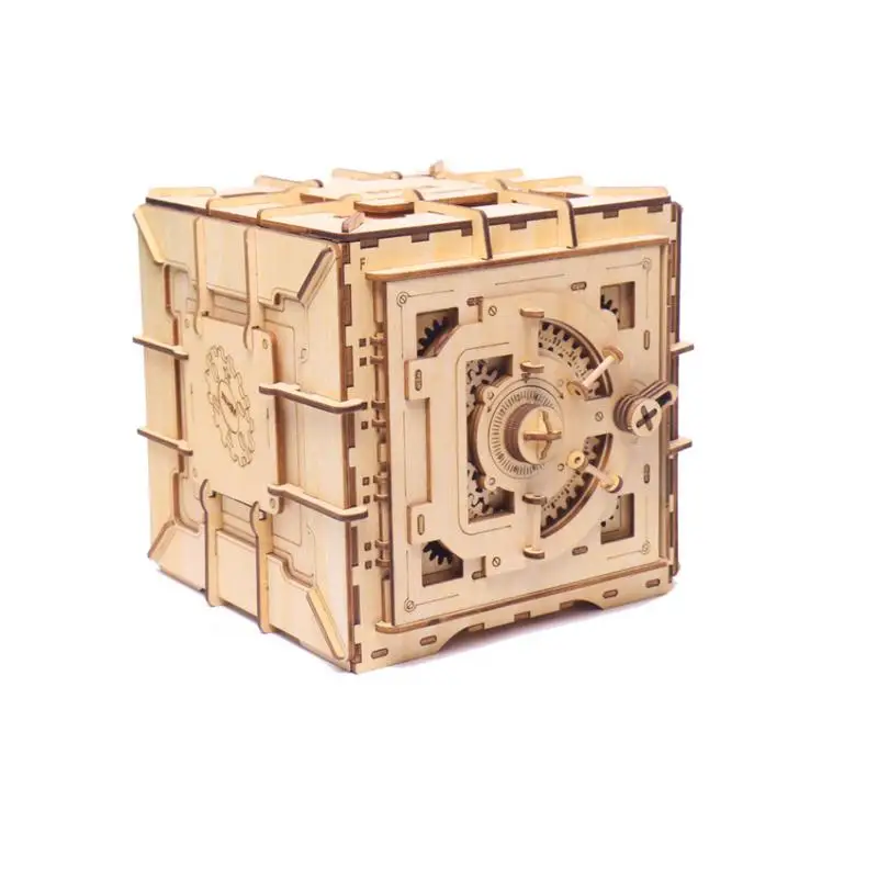 

Creative Pandora Box Building Block Treasure Chest Wooden Cosmetic Storage Box Crafts Jewelry Organizer Home Desktop Decoration