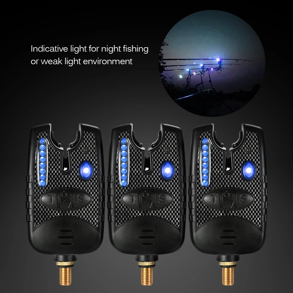 

Lixada 8 LED Fishing Bait Alert Set Fishing Bait Alarm Set Fishing Bait Indicator Digital Fishing Alert Kit with Portable Case