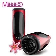 Meselo 7 Speeds Rotating Sucking Blowjob Male Masturbator Oral Sex Tongues Licking Vibrator Adult Sex Toys For Men Masturbatings