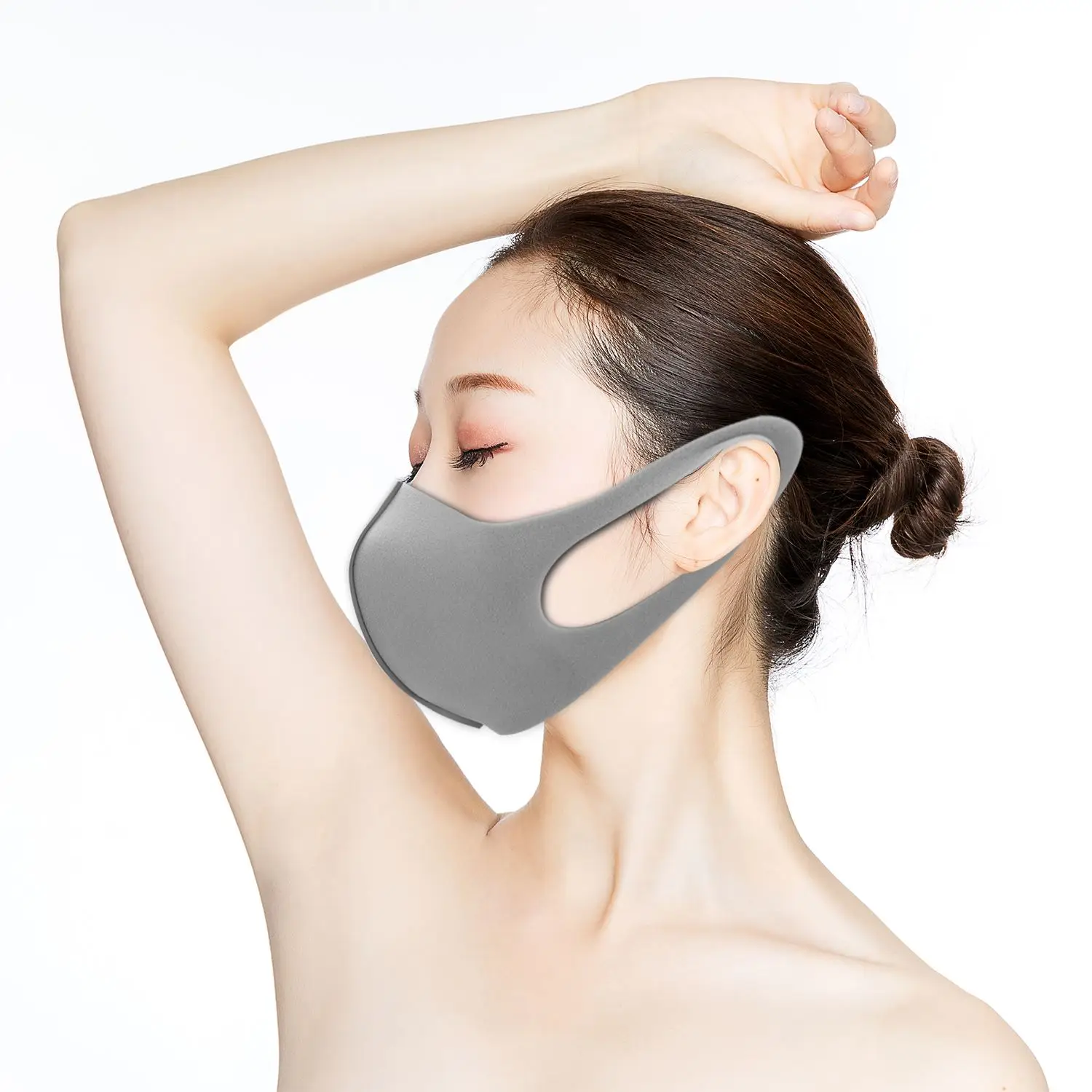 

3 Pcs Mouth Mask Breathable Unisex Sponge Face Mask Reusable Anti Pollution Face Shield Wind Proof Mouth Cover