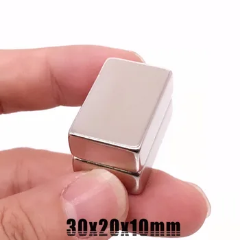 

10pcs 30 x 20 x 10mm N35 Rare Earth Super Strong Permanent Magnet Cuboid Block Neodymium Magnet 30*20*10