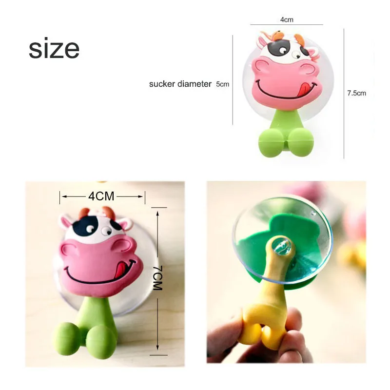 Cartoon Animal Toothbrush Holder for Kid Sucker Suction Hooks Hanging Bathroom Baby Toothpaste Shelf Baby Care Cartoon Animal Toothbrush Holder for Kid Sucker Suction Hooks Hanging Bathroom Baby Toothpaste Shelf Baby Care
