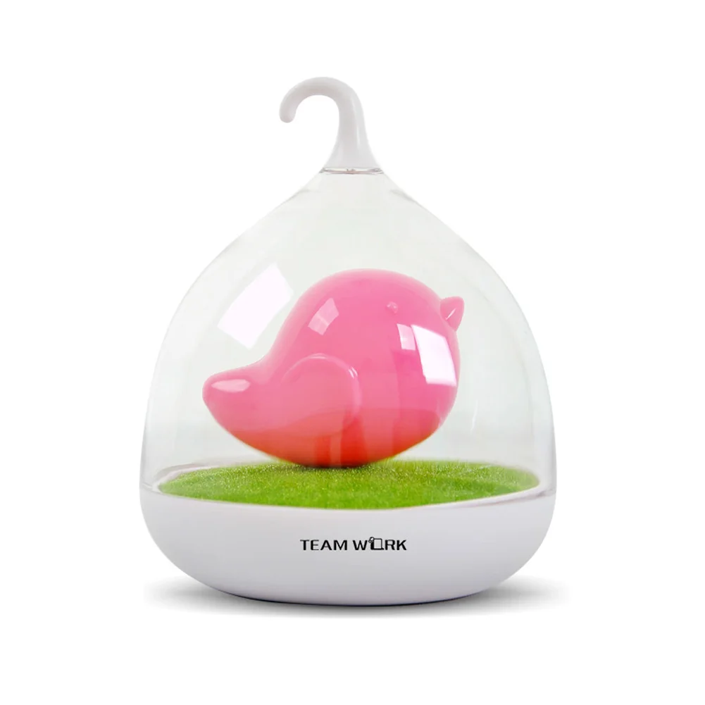 Птичий стол для зарядки ночник USB с регулируемой яркостью спальни Led Microlandschaft