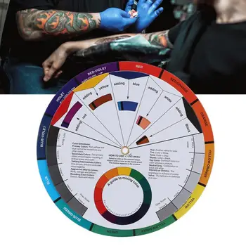 

Tattoo Ink Color Wheel Chart Tattoo Pigment Mix Color Guide for Permanent Eyebrow Lip Tattoo Pigment Permanent Makeup