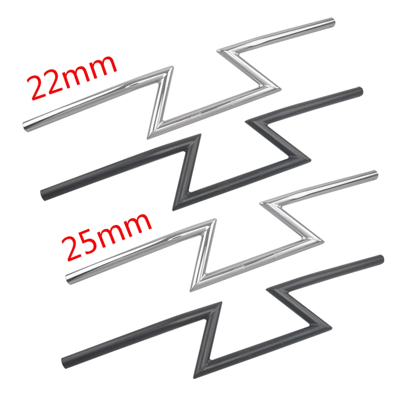 Модифицированная на заказ металлическая ручка Z Bar универсальная Подходит для Honda Yamaha Suzuki Kawasaki Harley Triumph Cruiser 22 мм/25 мм