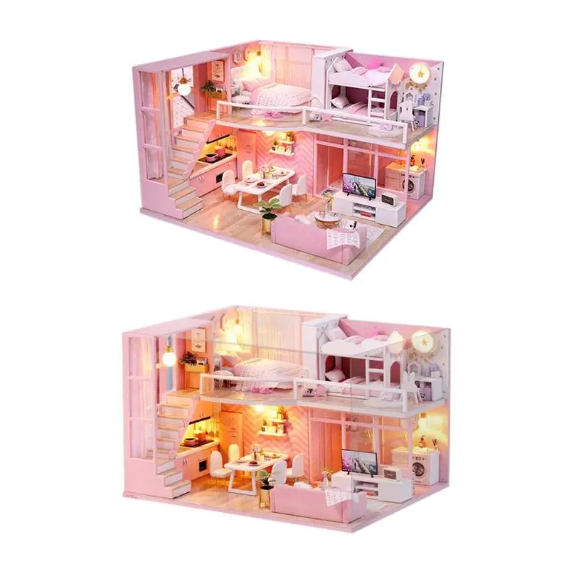 DIY Doll House Dream Angel Wooden Miniature Dollhouse Furniture Kit Toys DIY Doll House Dream Angel Wooden Miniature Dollhouse Furniture Kit Toys