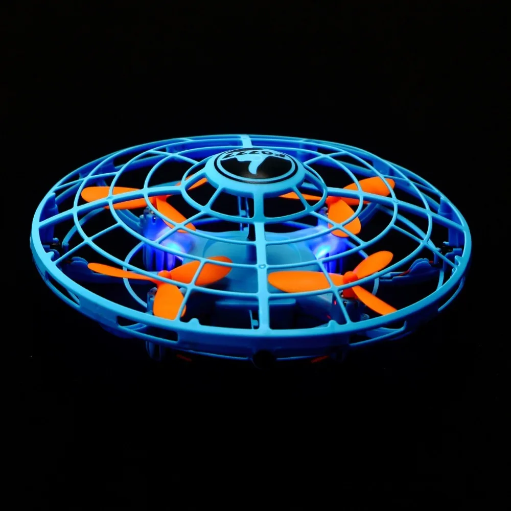 FQ777 FQ14 Induction Suspension UFO Aircraft Five-face Gesture Sensor Smart Flying Saucer with LED Lights Mini Aircraft ZLRC
