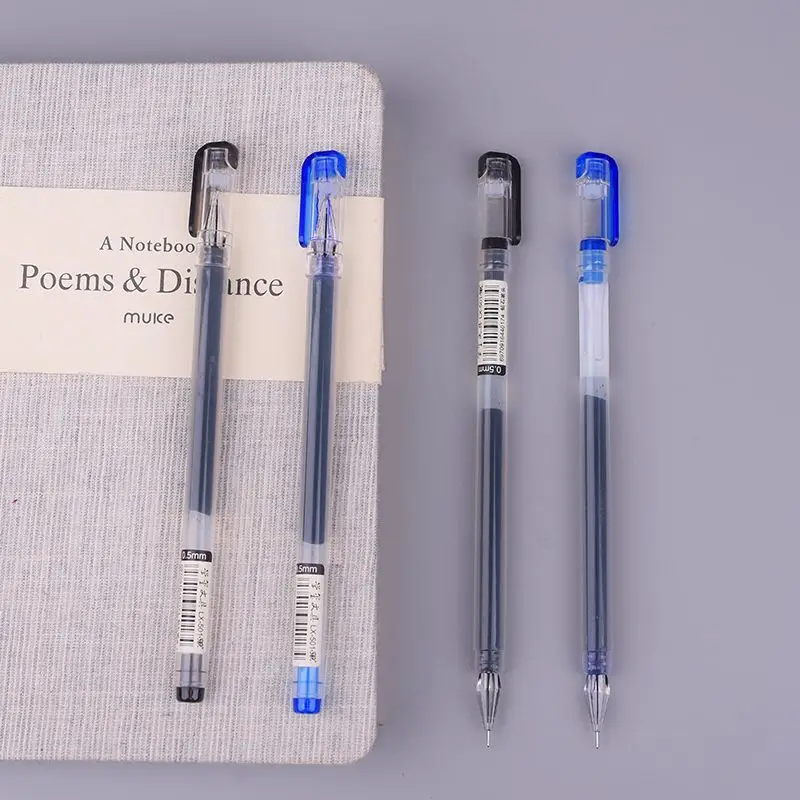 

High Quality Simple Black Signature Pen Students Exam Carbon Gel Pen 0 5mm Diamond Head Gel Pen