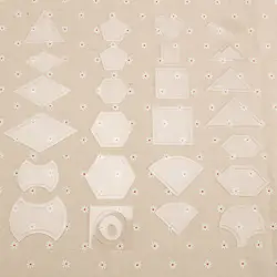 54 шт. ручной работы Ремесло Швейные Лоскутные детали комплект прозрачные шаблоны многоразовые пластиковые DIY инструмент швейные