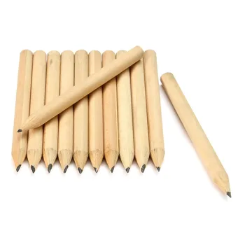 

KiCute 100Pcs Hot Wood HB Short Pencil 8.6cm Eco-friendly Mechanical Graphite Mini Pencil for Kids Office School Stationery