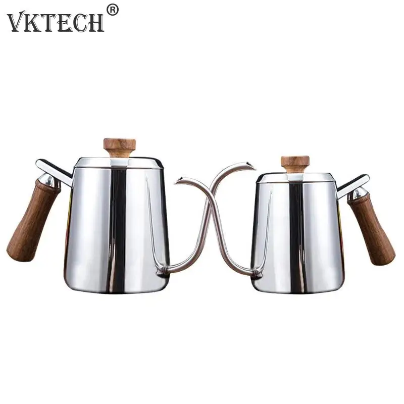 350/600ML Coffee Pot Stainless Steel Gooseneck Long Narrow Spout Wooden Handle Coffee Pots Teapot Coffeeware 350/600ML Coffee Pot Stainless Steel Gooseneck Long Narrow Spout Wooden Handle Coffee Pots Teapot Coffeeware