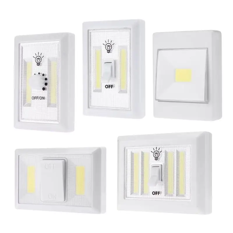 

Battery Powered COB LED Switch Wall Light Waterproof Wardrobe Outdoor Lamp 10,000 hours