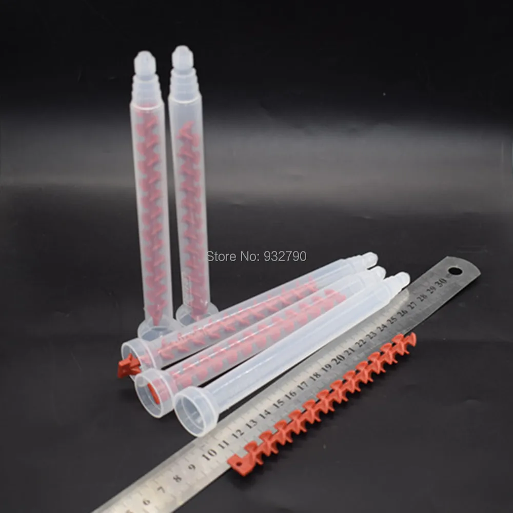 5pcs RM12-26 Dynamic Mixing Nozzle Epoxy Applicator Tip Mixer 26 Element AB Glue Mix Silicone Polyurethane PU UV Mixing Nozzles