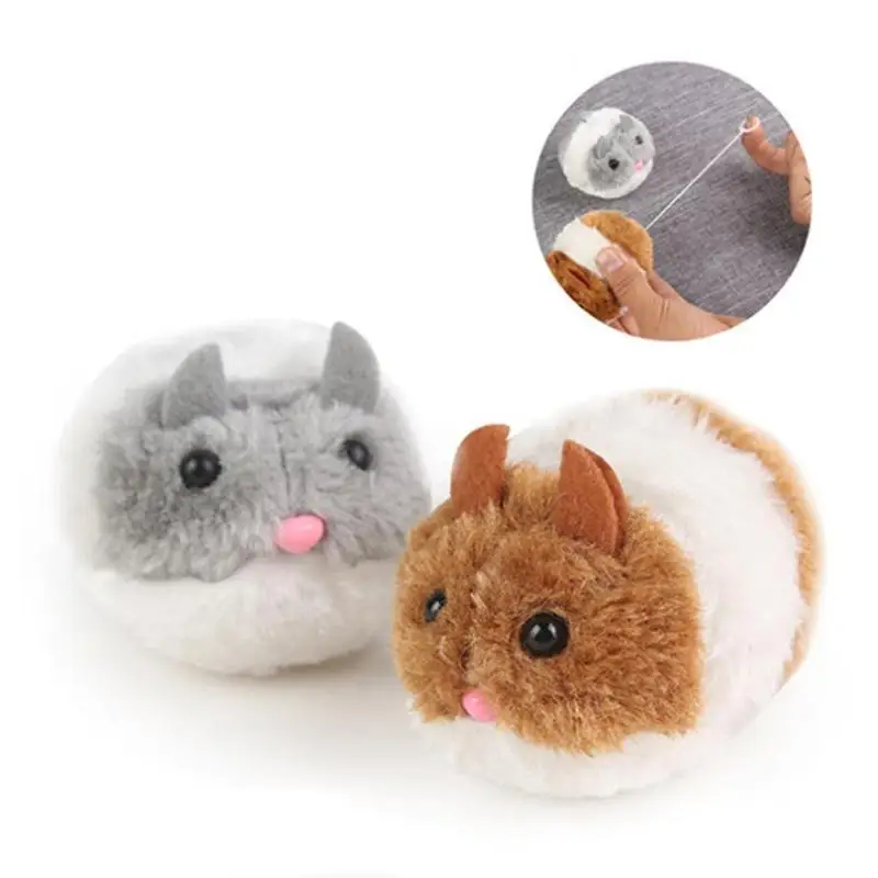 

Pull Line Cat Toy Vibrate Little Fat Rat Simulated Plush Toy Cat Mouse For Children Montessori Educational Gift