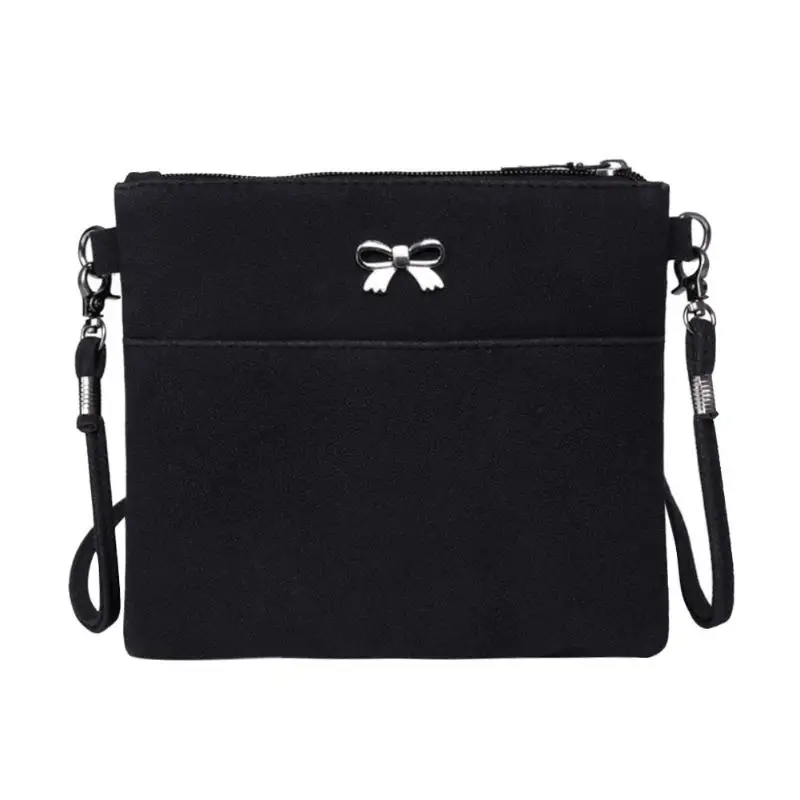 

Simple Casual Women Leather Bowknot Shoulder Bag Lady Solid Color Messenger Bags Luxury Day Clutch